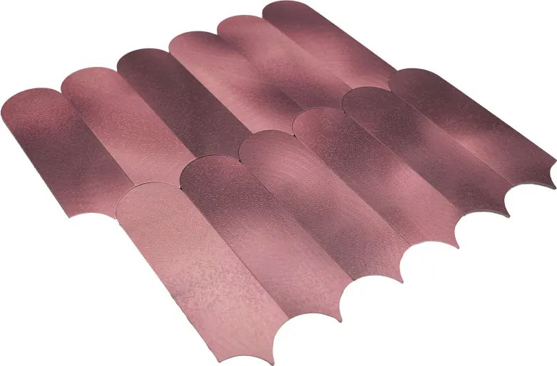 Zelfklevende Mozaïektegels Metaal | Arch Roze | 28,8×29,8 cm | Keuken, Bad & WC