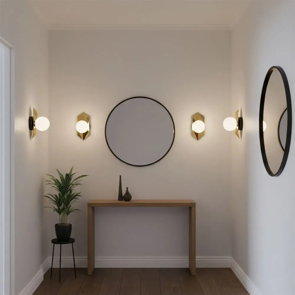 WANDLAMP APP1411-W BLACK GOLD