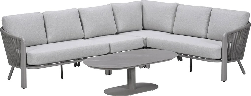 Garden Impressions Ryan loungeset hoek 5-delig - taupe
