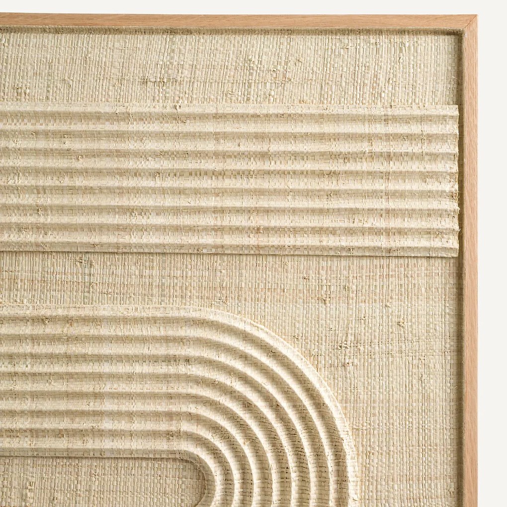 Wanddecoratie in duo, geweven palm, Telaga