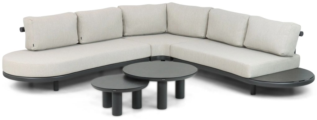 Hoek loungeset 5 personen Aluminium Grijs  Lifestyle Garden Furniture Harmonic