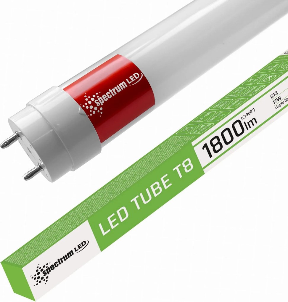 LED buis Warm White 120CM T8 230V 17W WOJ+22303