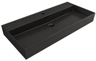 Plieger Kansas badmeubel 100cm met zwarte wastafel en kraangat beach eiken
