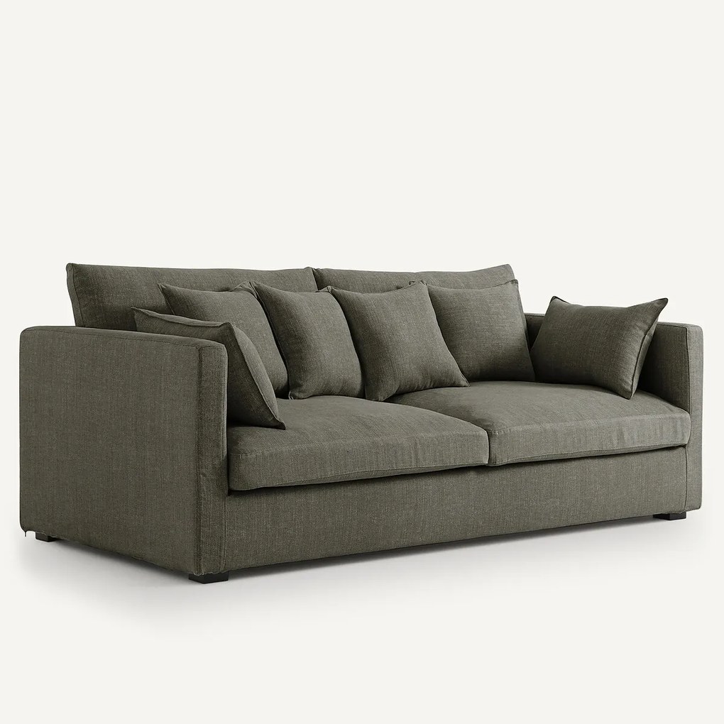 Sofa, 3, 4 of 5 zits, van katoen en linnen, NÉO KINKAJOU