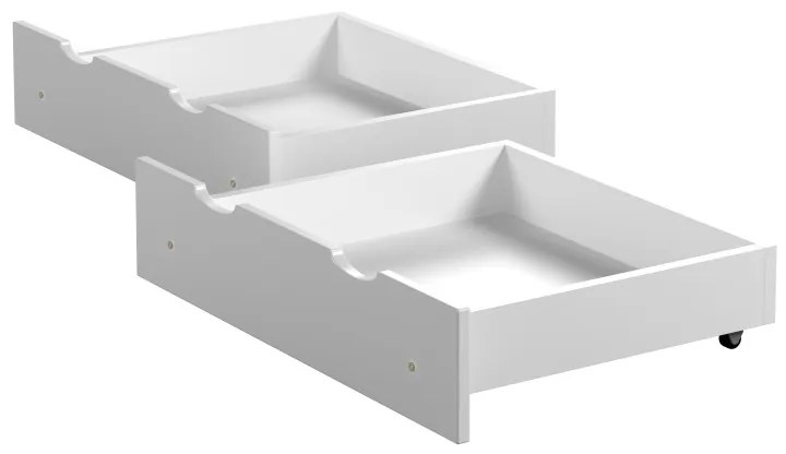 Kinderen Wit Dubbele lades - Opbergruimte onder bed 5056231769921 Children's Beds Home, 140x70 Children's Beds Home