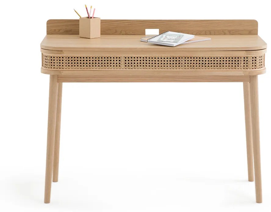 Bureau, 1 lade, rotan riet, Laora
