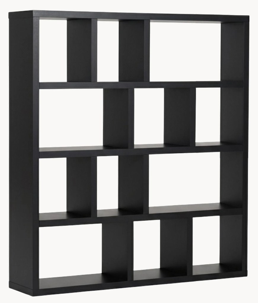 Boekenkast Berlin 4 niveaus 150 - zwart