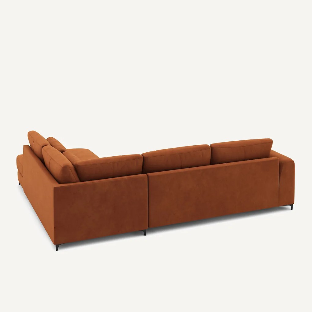 Omvormbare hoekbank rechts, fluweel, Marsile