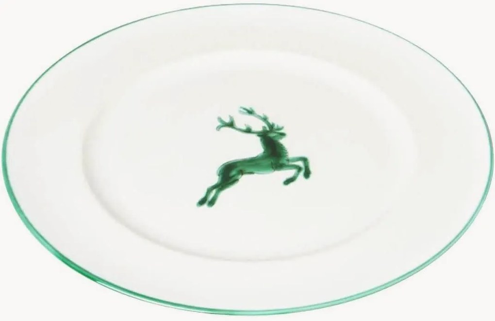 Handgemaakt dinerbord Grüner Hirsch