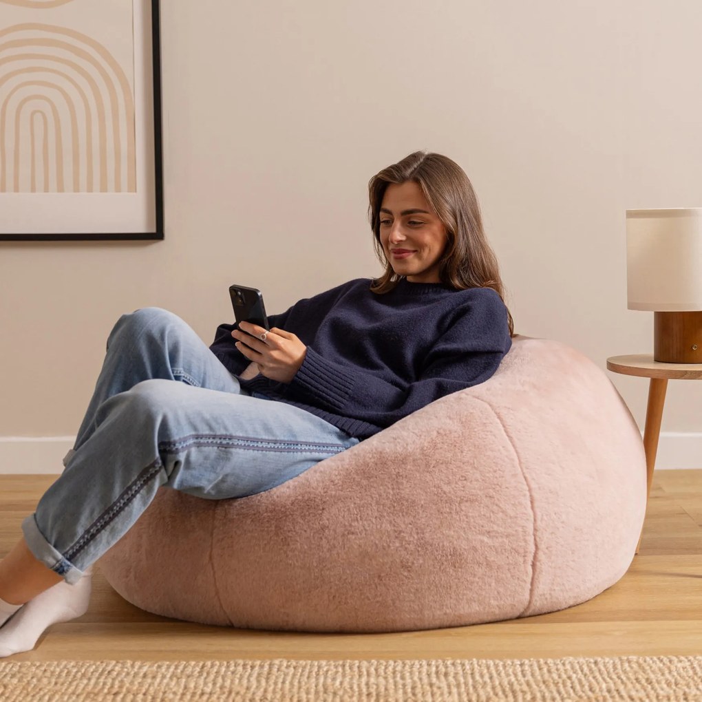 Cloudy Zitzak Vegan Bont - Roze