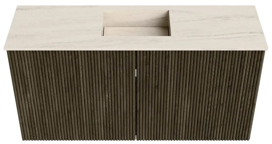 Mondiaz Joya DLux 80cm toiletmeubel shadow met wastafel faye midden zonder kraangat meli