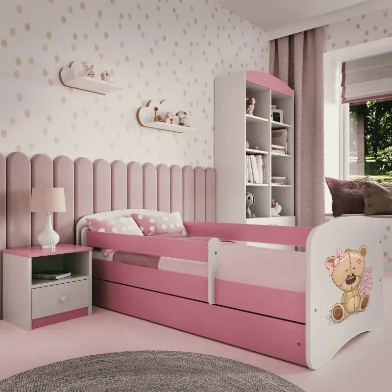 Peuter Roze Eenpersoonsbed BabyDreams - Voor Kinderen Kinderen Peuter Junior 5060504986489 Children's Beds Home, 140x70, Nee, Geen Children's Beds Hom