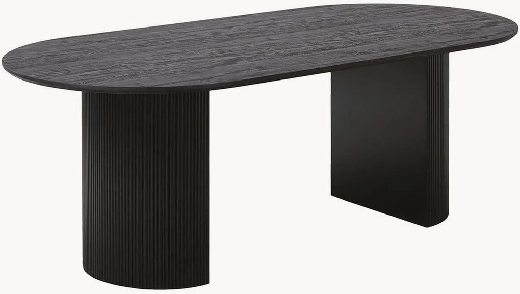 Ovale eettafel Boavista met houtlook, 210 x 100 cm