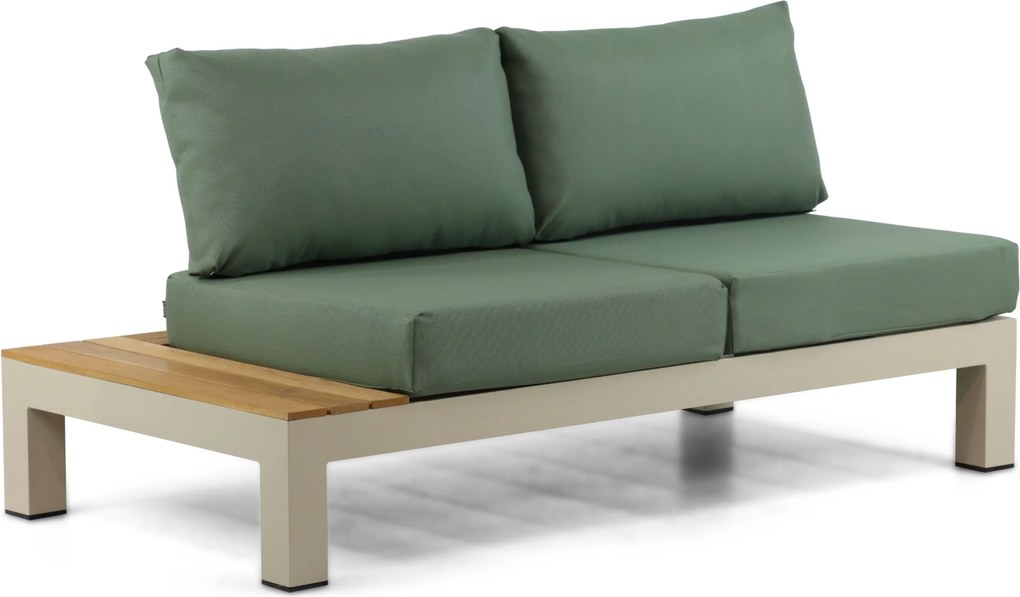 Loungeset 5 personen Aluminium/Teak Taupe Lifestyle Garden Furniture Vittoria