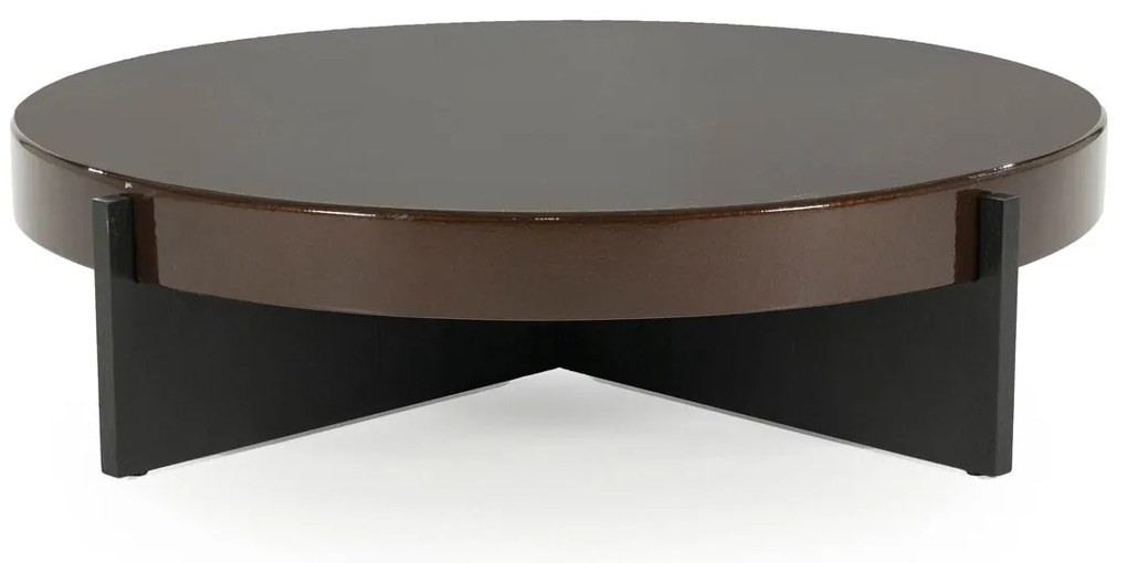 Eleonora Juliet Luxe Salontafel Rond Groot Bruin - 110 X 110cm.
