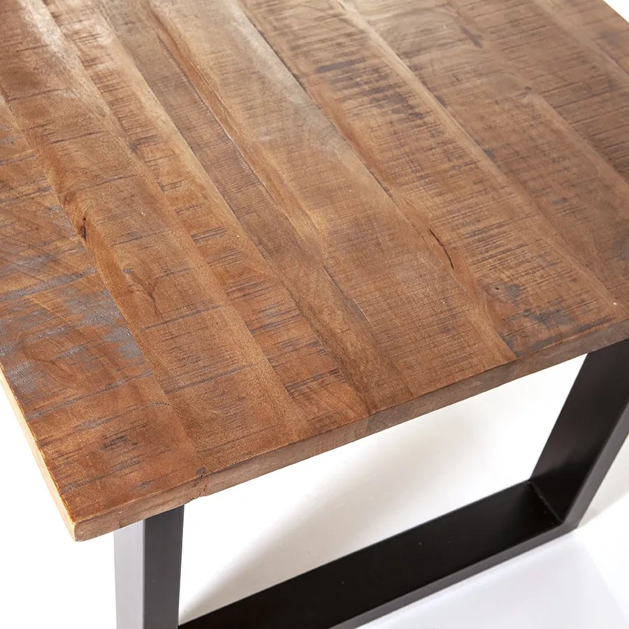 Eleonora Eettafel Mango - 160x90 160 cm - Mango hout - Eleonora - Industrieel & robuust