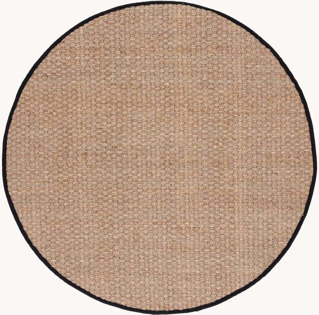 Rond laagpolig zeegras vloerkleed Natural Fibers
