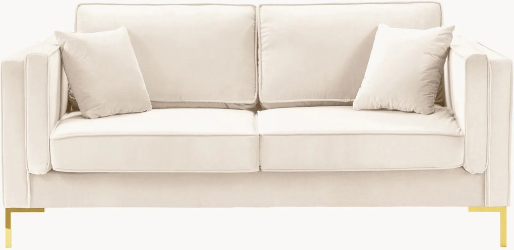 Bank Luis (2-zits) in fluwelen look