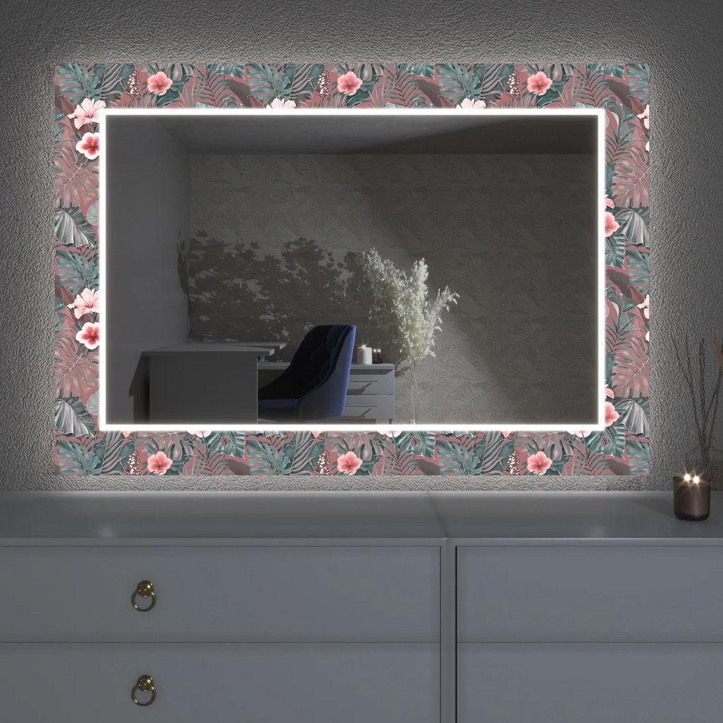 LED spiegel met decor D26
