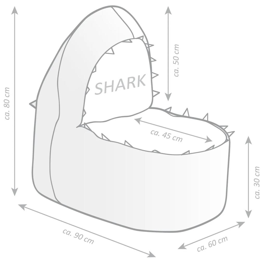 Sitting Point Brava Kinder Zitzak - Haai/Shark
