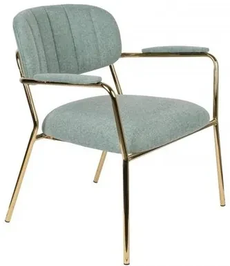 White Label Living Lounge Stoel Jolien Groen