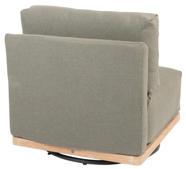 4 Seasons Outdoor Yara draaibare loungestoel met frame van RVS en geborsteld teak * Sale *    houtkleur weerbestendig