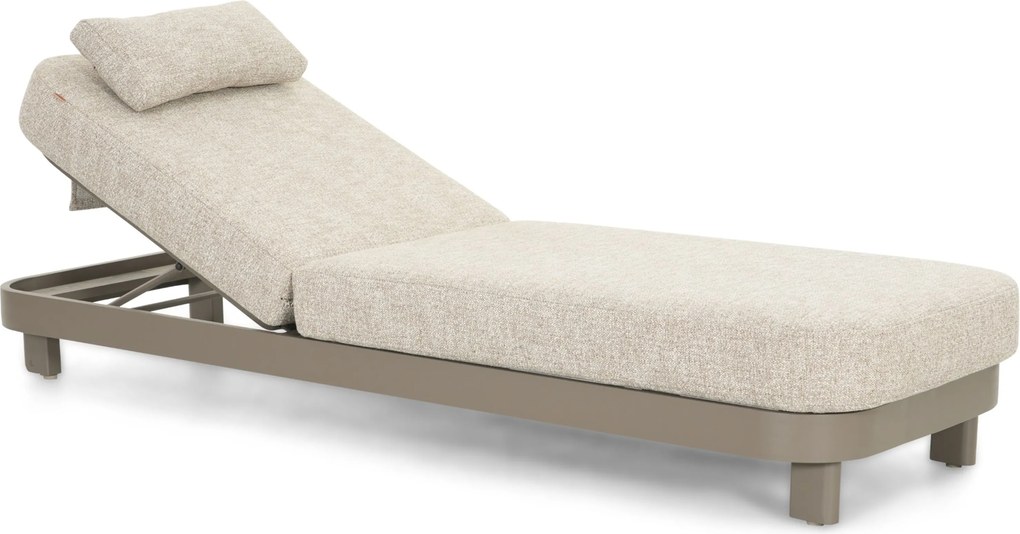 Santika Cayora Ligbed Aluminium Zand/Beige