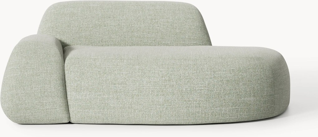 Bouclé bank Wolke (2-zits) met chaise longue