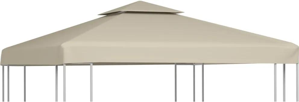 Vervangend tentdoek prieel 310 g/m² 3x3 m beige
