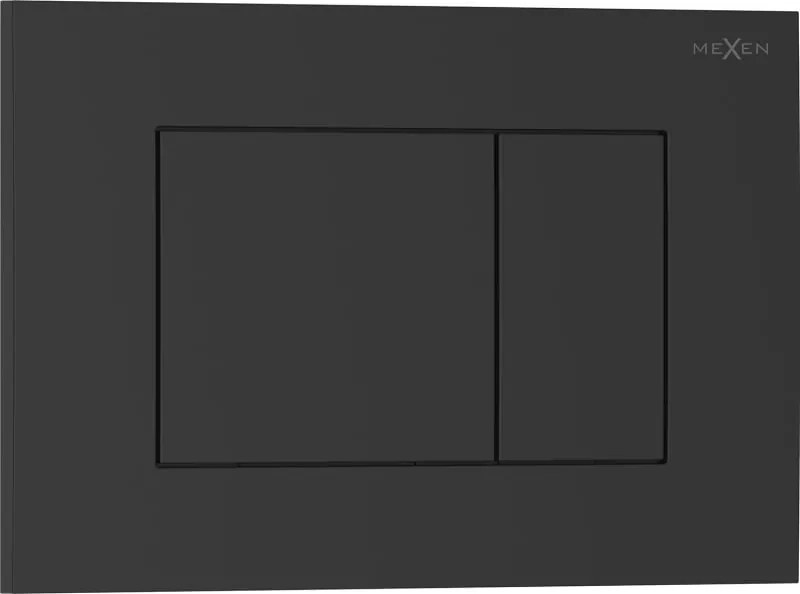 Mexen Tex 02 spoelknop, matzwart - 6102-02