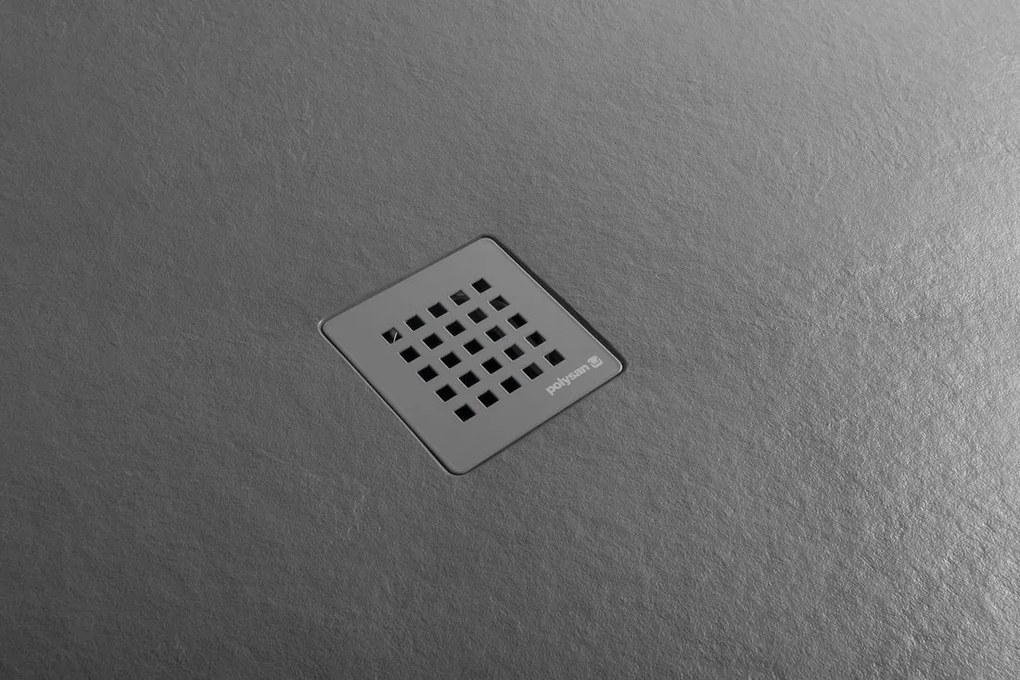 Polysan Treneca douchebak 110x100cm grijs mat