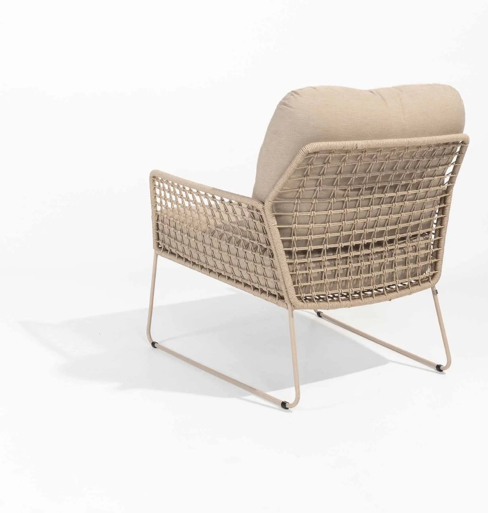 Taste by 4 Seasons Albano loungestoel latte SALE  Loungestoel    taupe weerbestendig