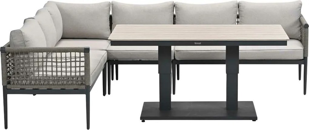 Garden Impressions Burela - Brugge lounge dining set 5-delig links - taupe
