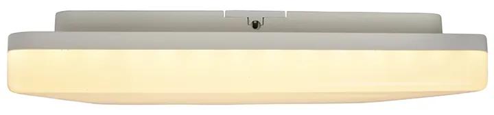 Buitenlamp Moderne wandlamp vierkant incl. LED met nummerstickervel - Plater Modern IP65 Buitenverlichting