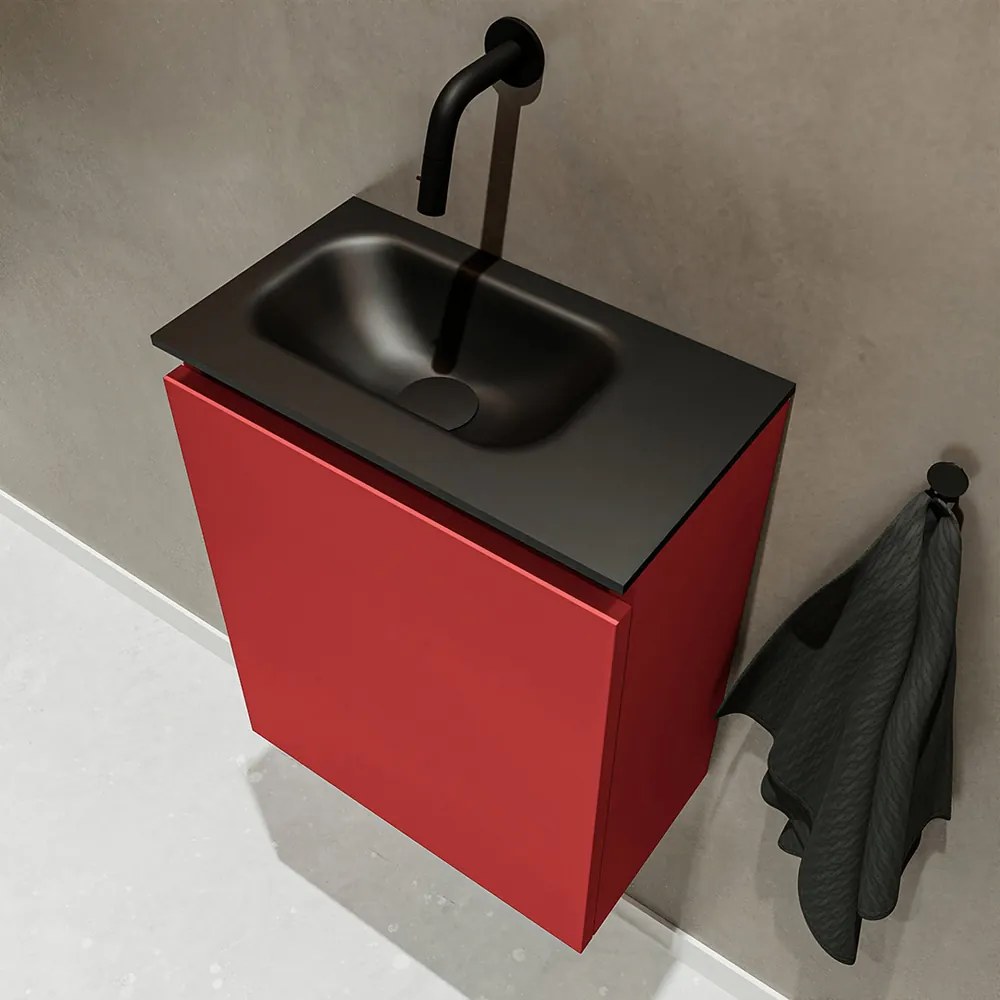 Mondiaz Ture 40cm toiletmeubel fire met wastafel urban links geen kraangat