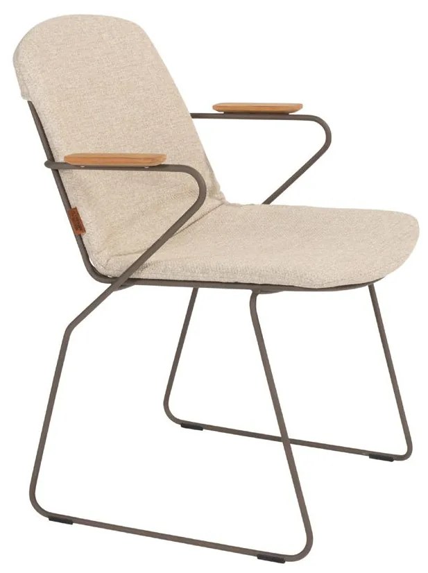 4 Seasons Outdoor Veneto dining set terre met Prado tafel met keramisch blad 240 x 105 cm Tuinset bruin weerbestendig