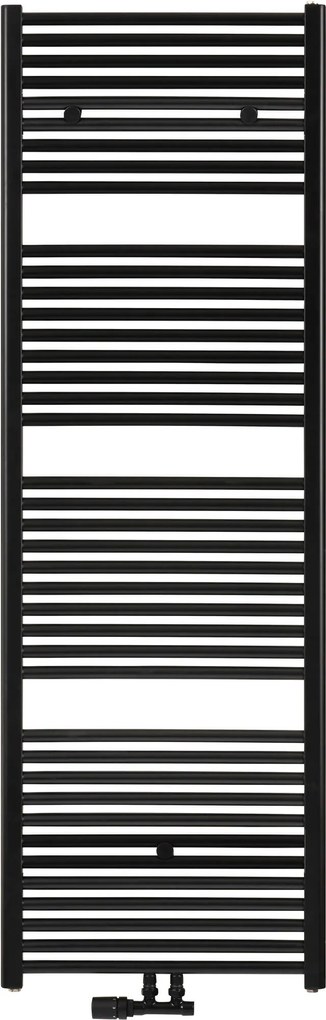 Saqu Fonti handdoekradiator 1067W 60x181,7cm mat zwart