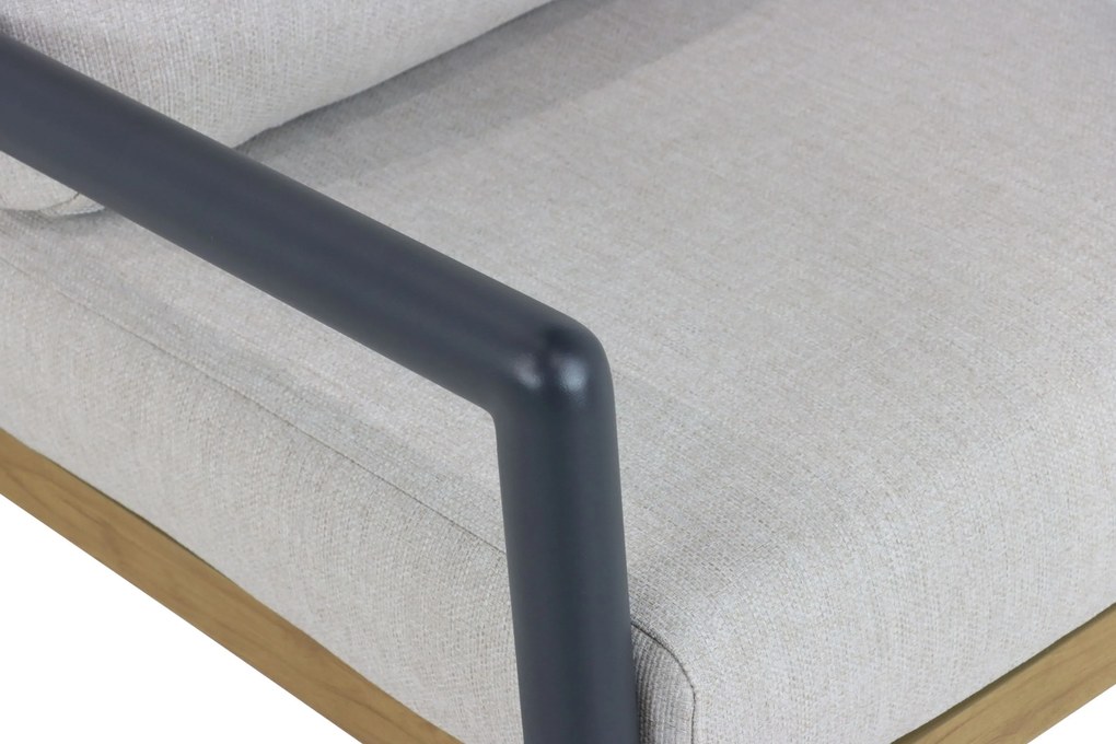 Hoek loungeset 7 personen Aluminium Grijs  Santika Furniture Santika