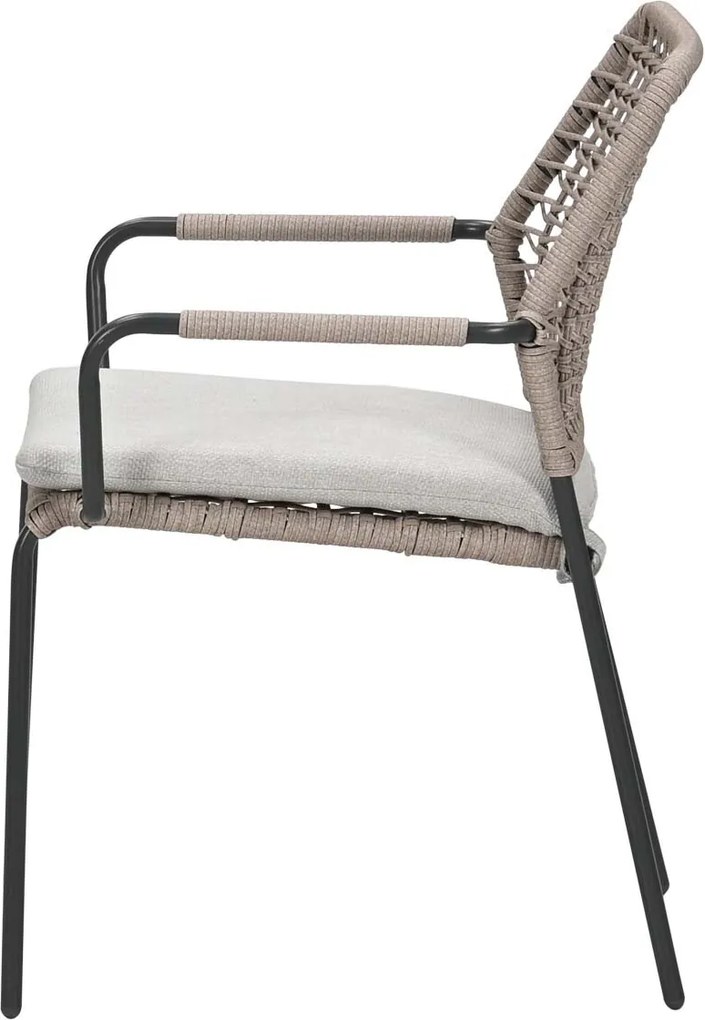 Garden Impressions Natas tuinstoel stapelbaar natural sand - 4 stuks