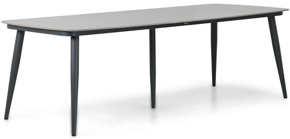 Dining Tuintafel rechthoekig 240 x 100 cm Aluminium Grijs Vienna