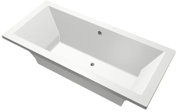 Xenz Society Duobad - 175x80x53 - afvoer Midden - acryl - wit 6883-01