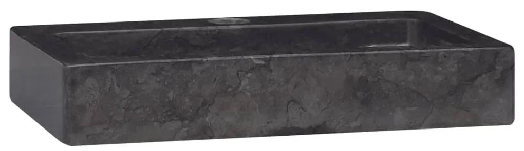 vidaXL Gootsteen 38x24x6,5 cm marmer zwart