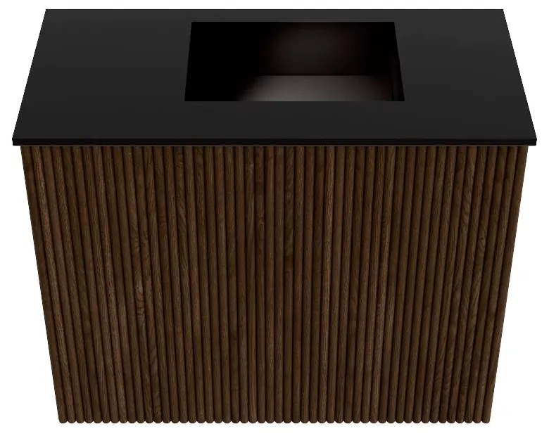 Mondiaz Joya 50cm toiletmeubel walnut met wastafel faye rechts 1 kraangat urban