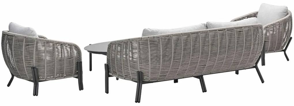 Garden Impressions Padula loungeset 4-delig - taupe