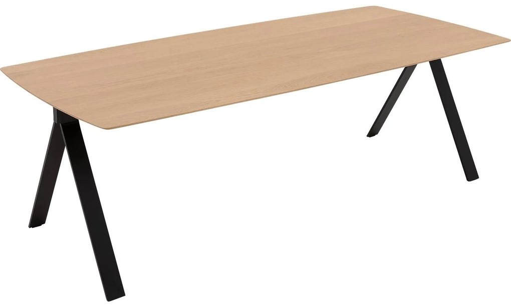 Goossens Excellent Eettafel Uniek, Semi rechthoekig 240 x 100 cm