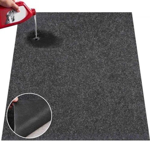 VEVOR Garage Vloermat 2235,2 x 6096 x 2,4 mm Werkplaatsvloer 820-850 g/m² Garagevloervilt &amp; TPE Olieopvangmat Garagemat Servicemat Vloerbescherming Vloerpanelen voor Garage
