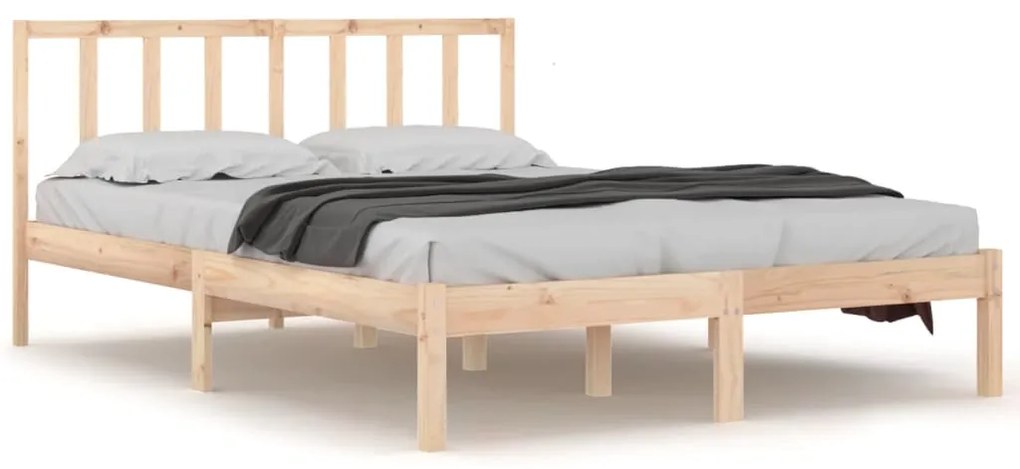 vidaXL Bedframe massief grenenhout 160x200 cm