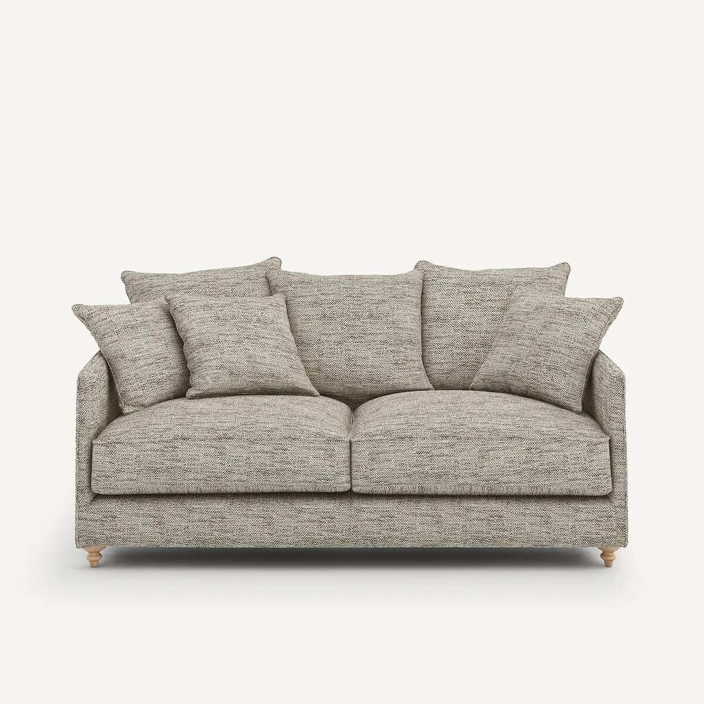 Compacte slaapbank in gemêleerde visgraatstof, Lazare