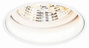 Set van 6 Moderne inbouwspot wit trimless - Impact 70