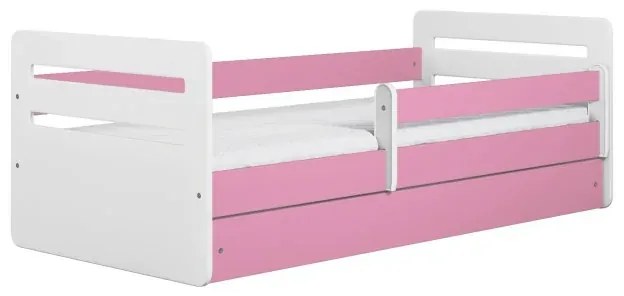 Peuter Roze Eenpersoonsbed Kami - Voor kinderen Kinderen Peuter Junior 5056231741811 Children's Beds Home, 140x80, Ja, Matras van schuim/latex van 10